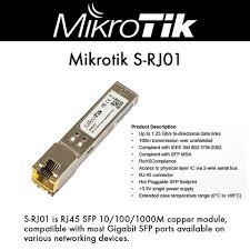 Module SFP Mikrotik  S-RJ01