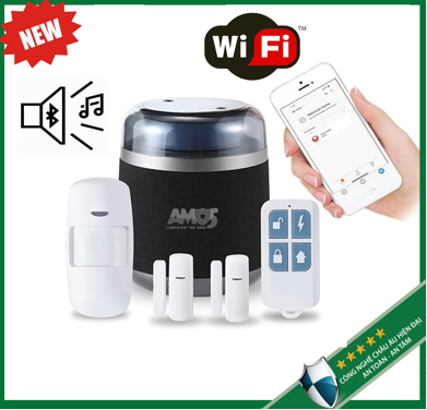 Bộ Kis Báo Động hỗ trợ WIFI và SIM GSM Amos BW-AMOS3