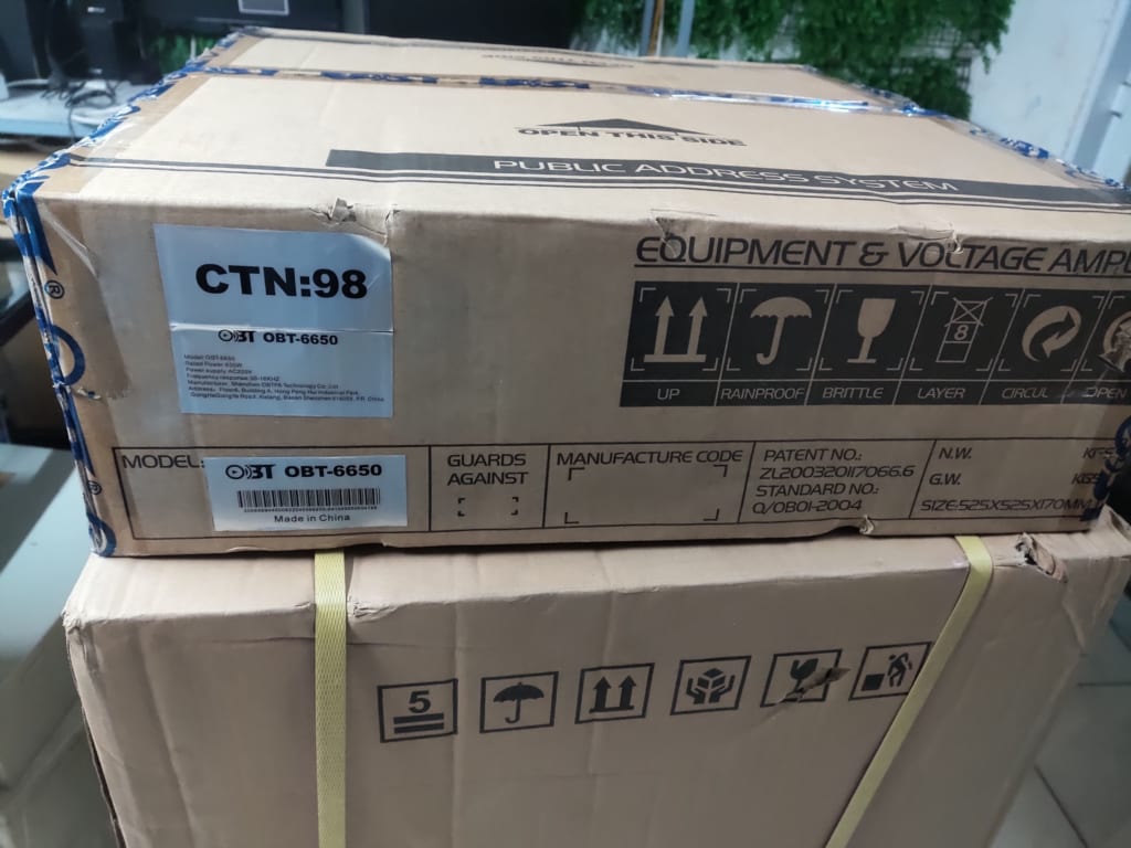 Amply liền mixer OBT-6650 công suất 650W