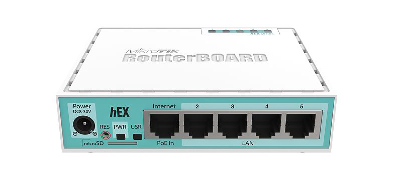 Thiết Bị Mạng Mikrotik RouterBOARD HEX 5 Ports Router Gigabit PoE – RB750Gr3